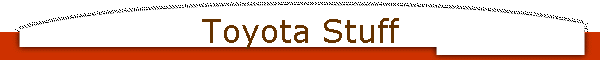 Toyota Stuff